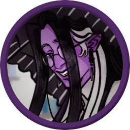 Example of a TTRPG token commission. A drow man is smirking.